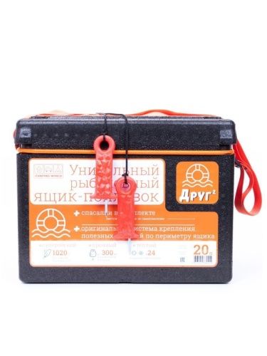 Рыболовный ящик-поплавок Camping World  "Друг-2" 20 л цвет черный