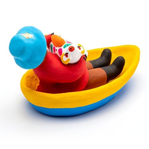 Фигурка "Мужик в лодке с рыбой"