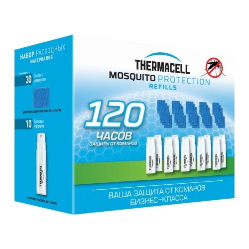 Набор запасной Thermacell Mega Refill (10 газовых картриджей + 30 пластин)